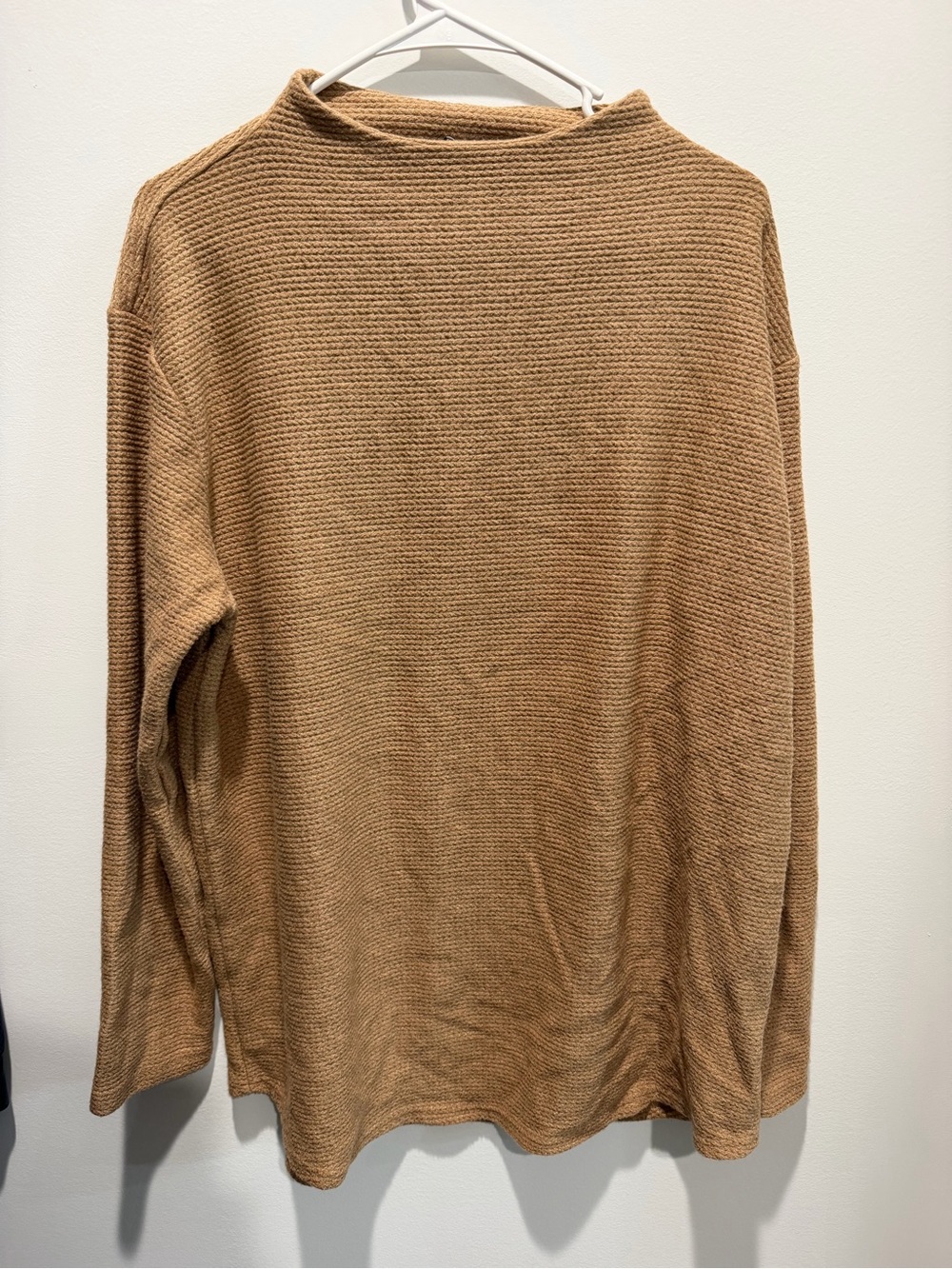 Lands End m Textured Sweater in Camel